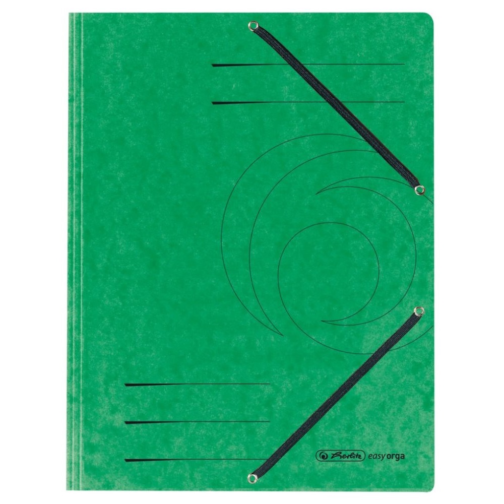 Herlitz Colorspan με αυτιά & λάστιχο Α4 πράσινο