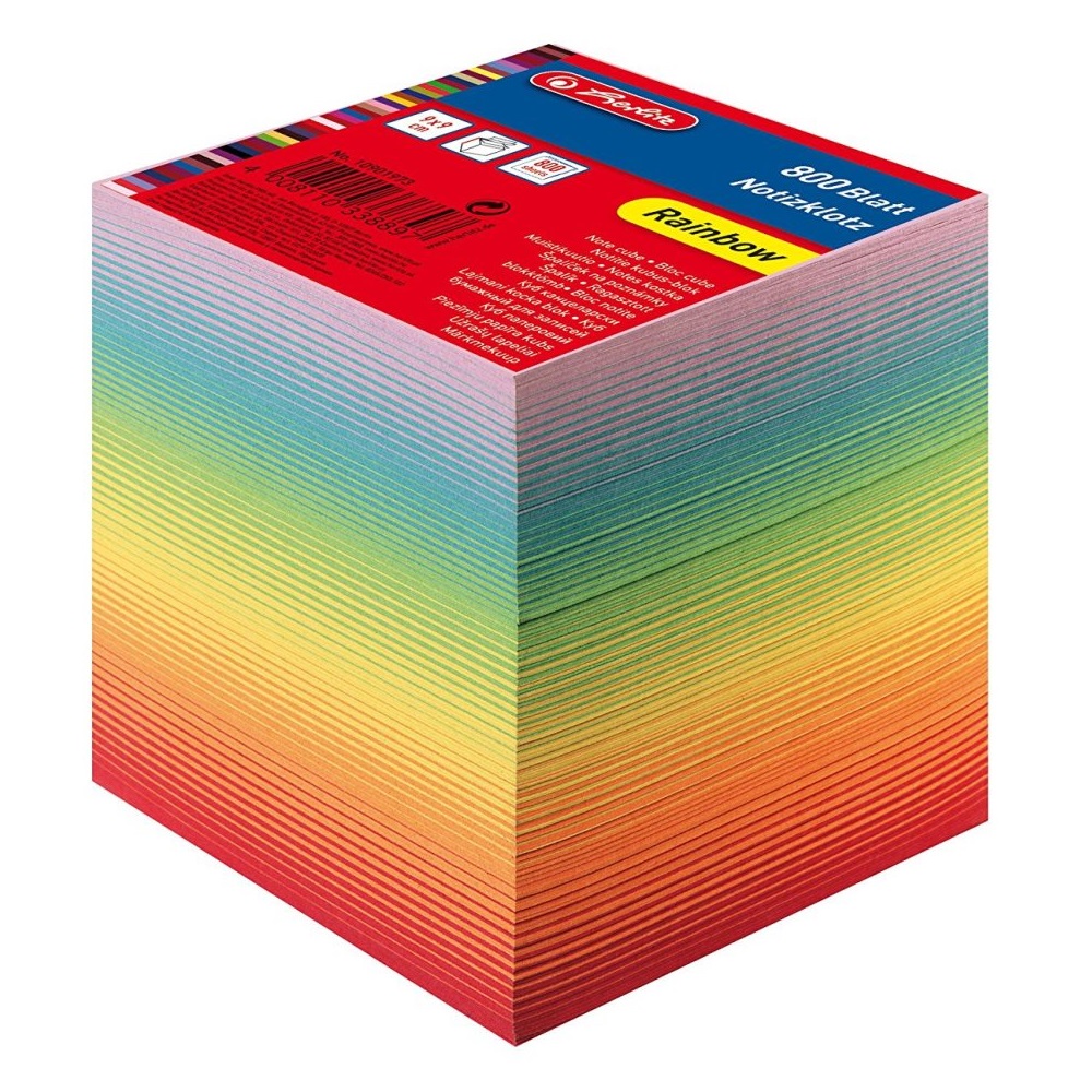 Herlitz ανταλλακτικά κύβου σημειώσεων 9x9x8.5 800φ πολύχρωμο