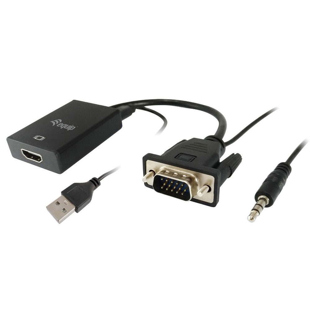 Equip VGA > HDMI Adapter w/Audio (119038)