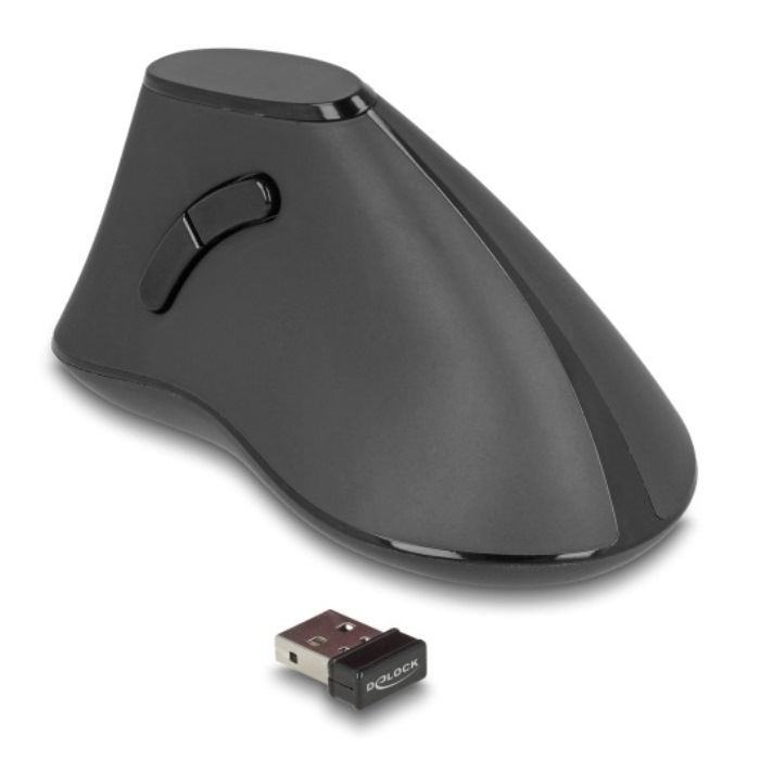 Delock Ergonomic Vertical 5-button Wireless Mouse (12622)