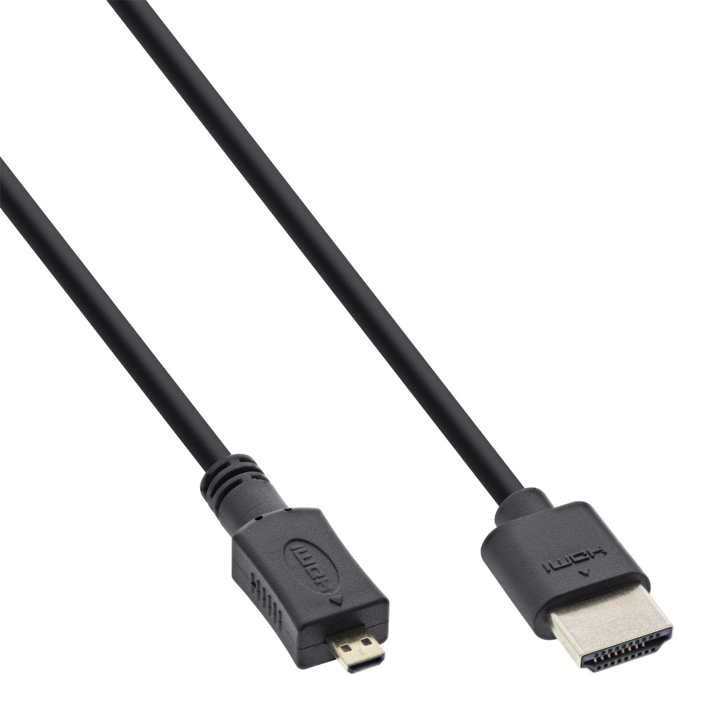 InLine Slim Cable HDMI > Micro HDMI 4K 1m (17501D)
