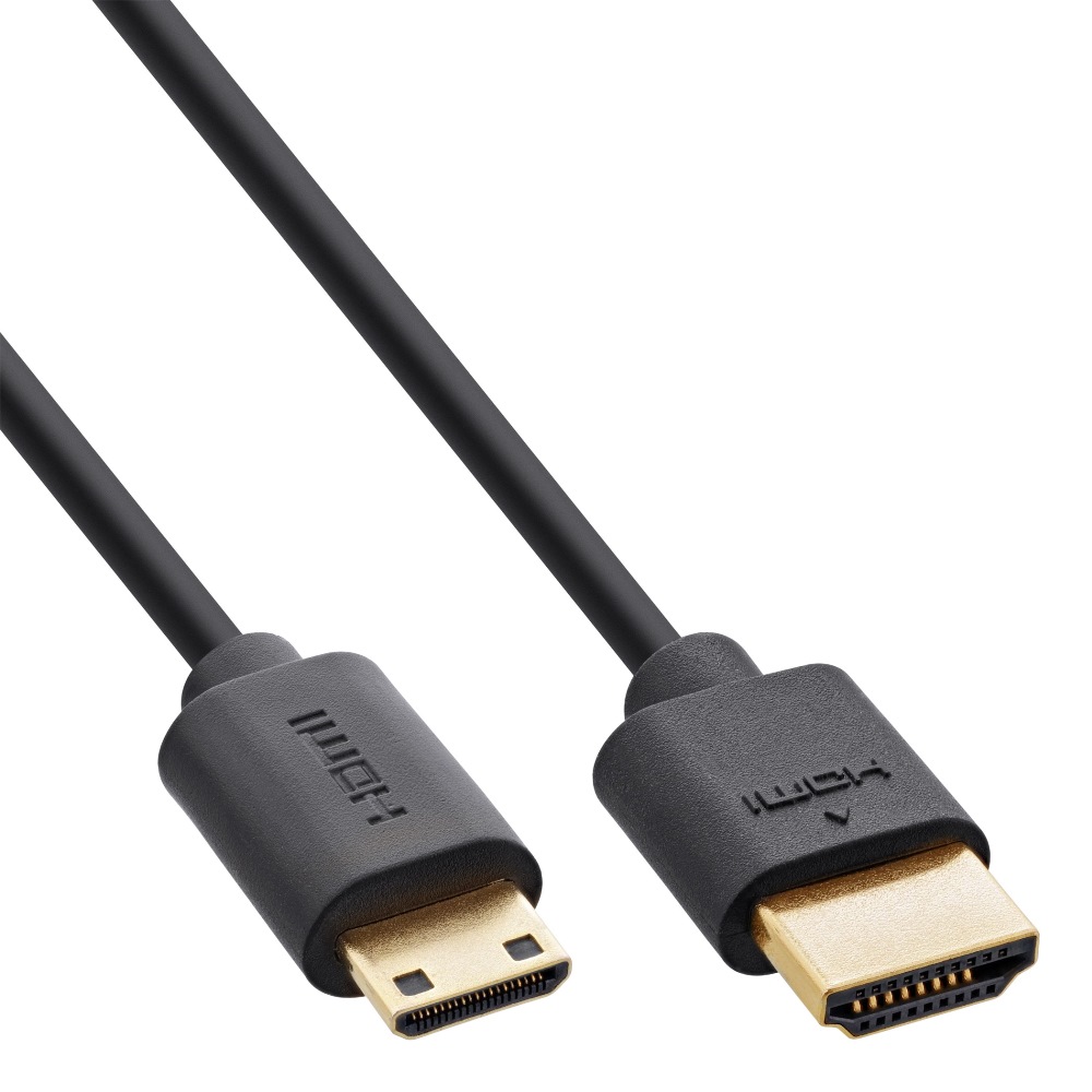 InLine Slim Cable HDMI > Mini HDMI 8K4K 0.5m (17955C)