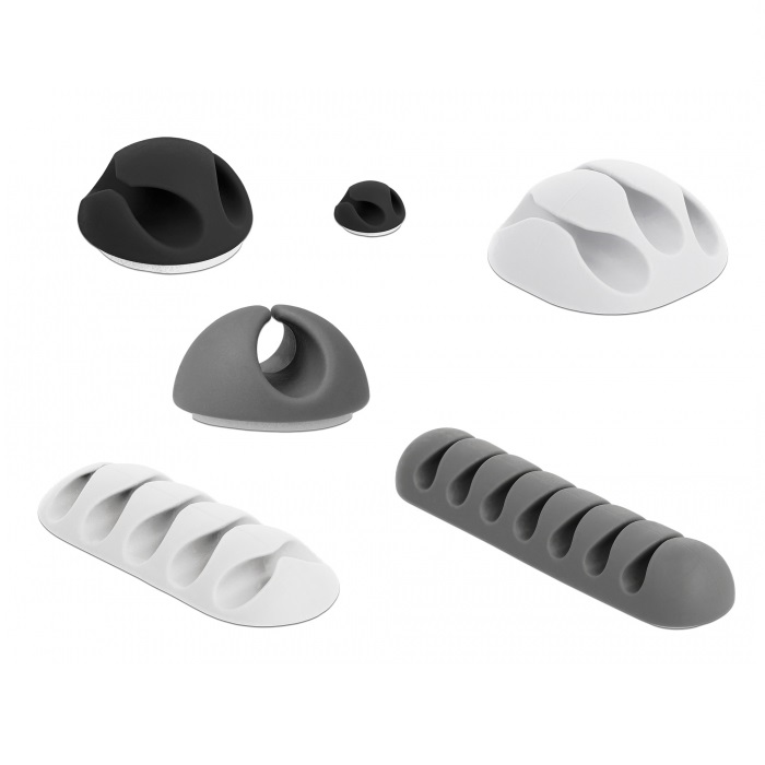 Delock Cable Holders Combo 6pcs Set (18300)
