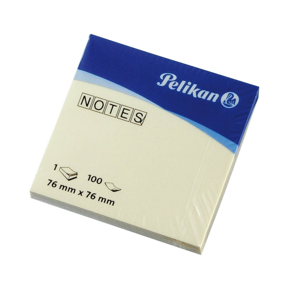 Pelikan αυτοκ. χαρτάκια σημειώσεων 76x76mm 100φ κίτρινα