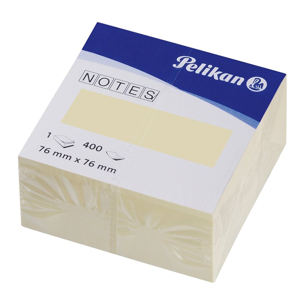Pelikan αυτοκ. χαρτάκια σημειώσεων 76x76mm 400φ κίτρινα