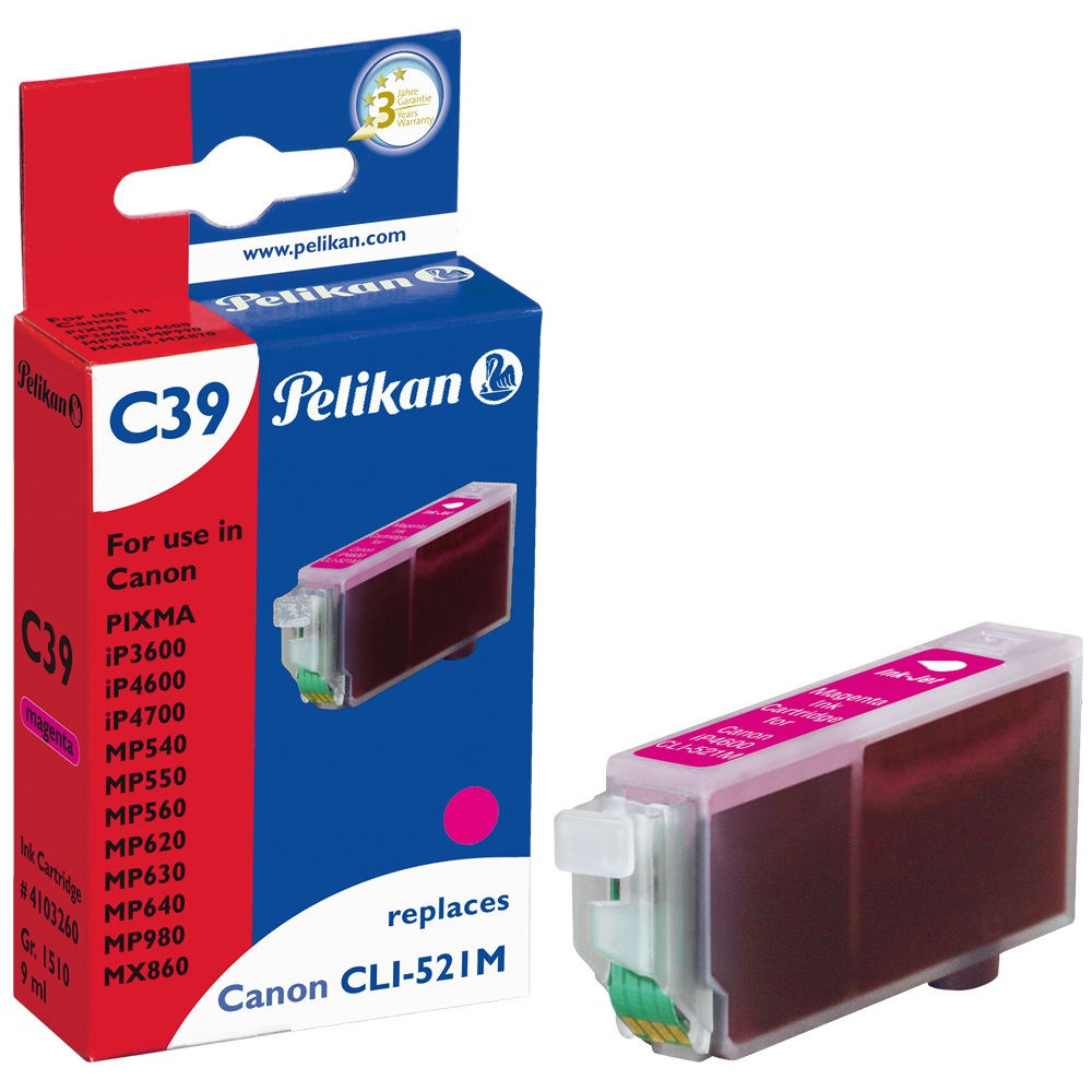 Pelikan C39 Canon CLI-521M Magenta