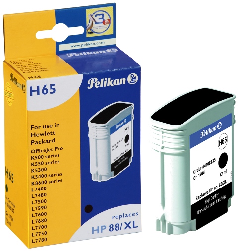 Pelikan H65 HP No 88/XL Black Compatible