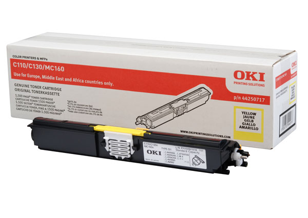 OKI 44250717 Toner Yellow 1.5K