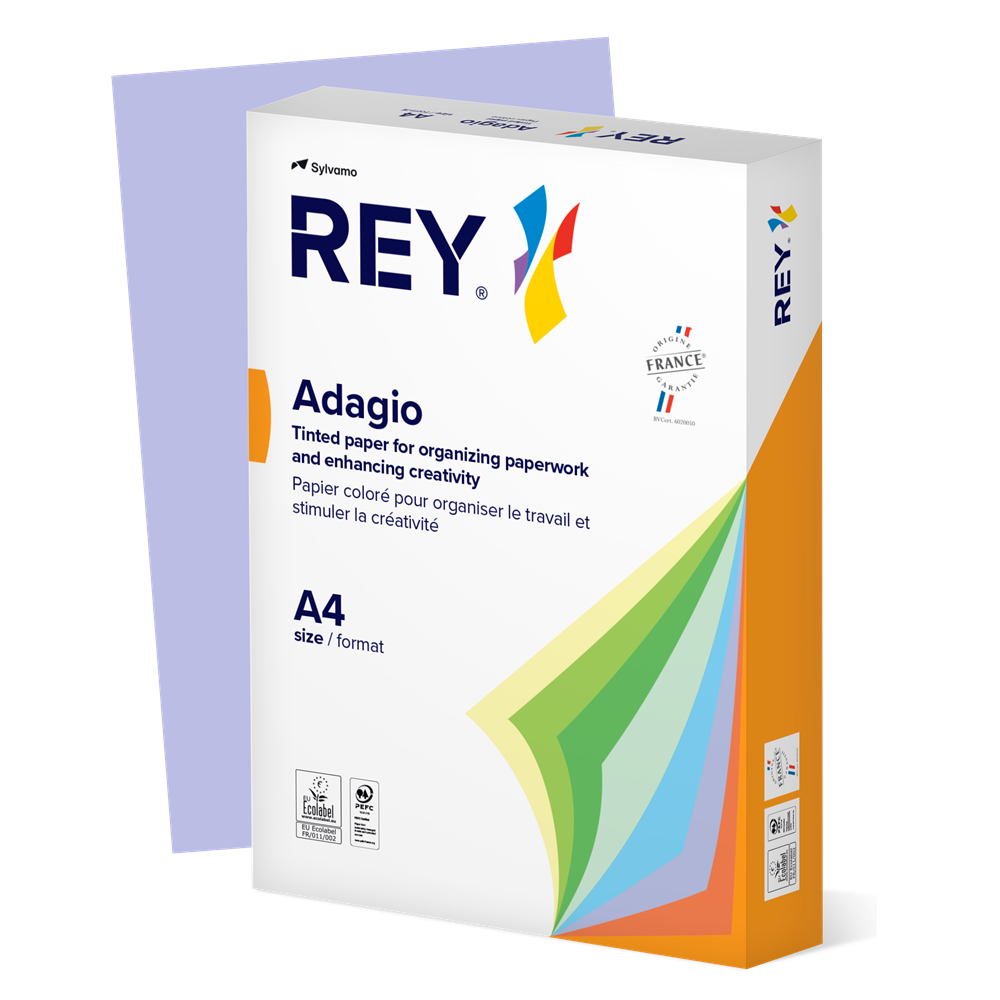 Rey Adagio Paper A4 80gr 500φ Lavender