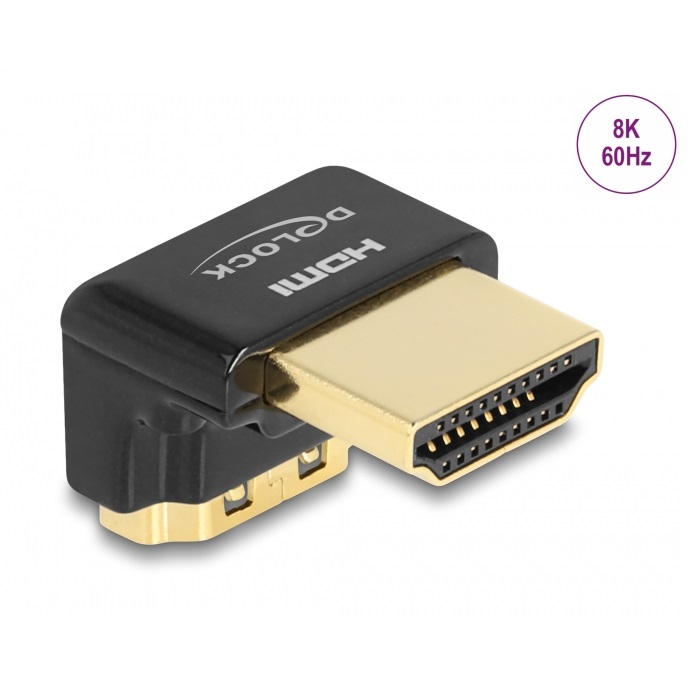 Delock Adapter HDMI M/F 90° 8K Αngled Down (60016)