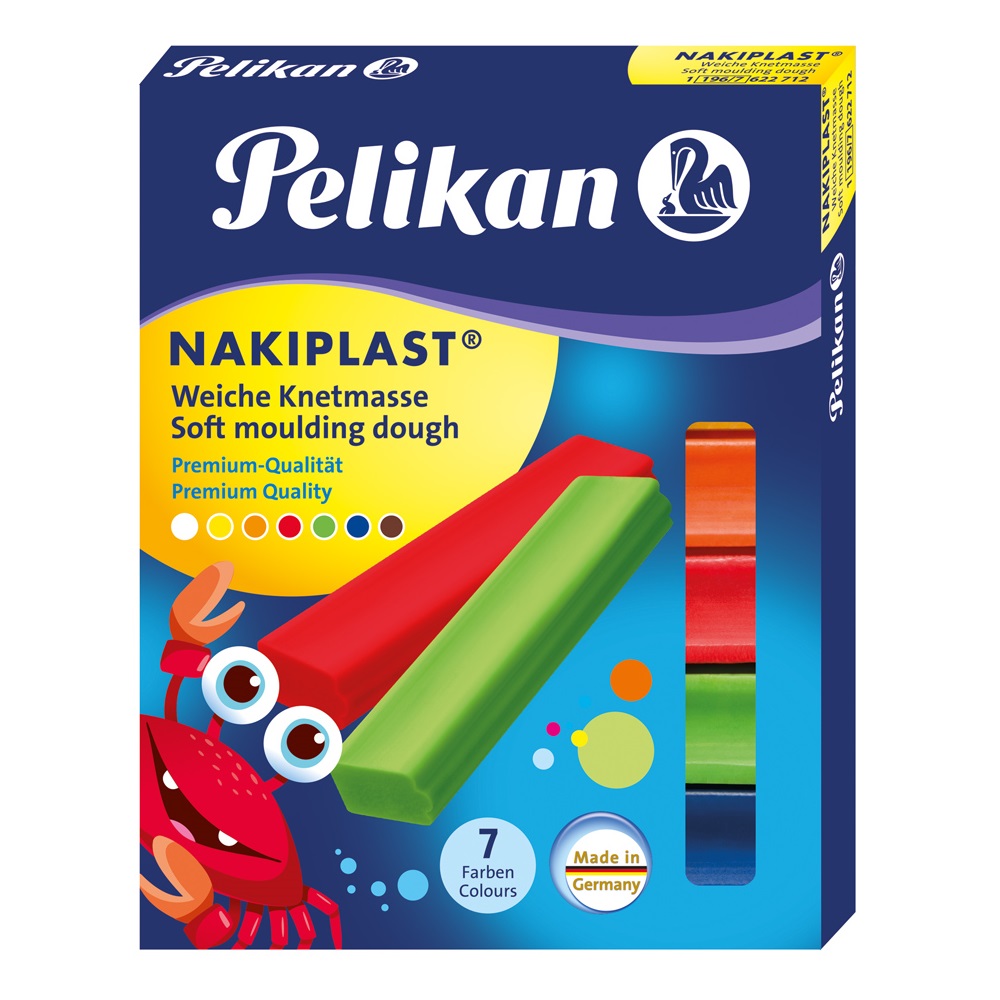 Pelikan NAKIPLAST 196/7 Πλαστελίνη 7 χρωμάτων