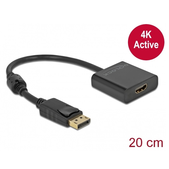 Delock DisplayPort 1.2 > HDMI M/F 4K Active (63585)