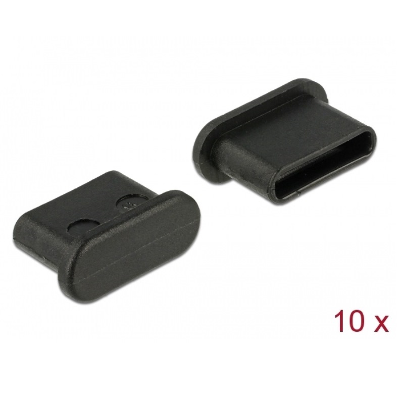 Delock USB-C Dust Cover 10pcs Black (64014)