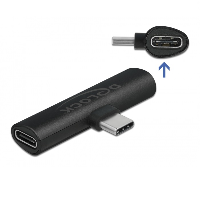 Delock Adapter USB-C > 2 x USB-C PD Black (64114)