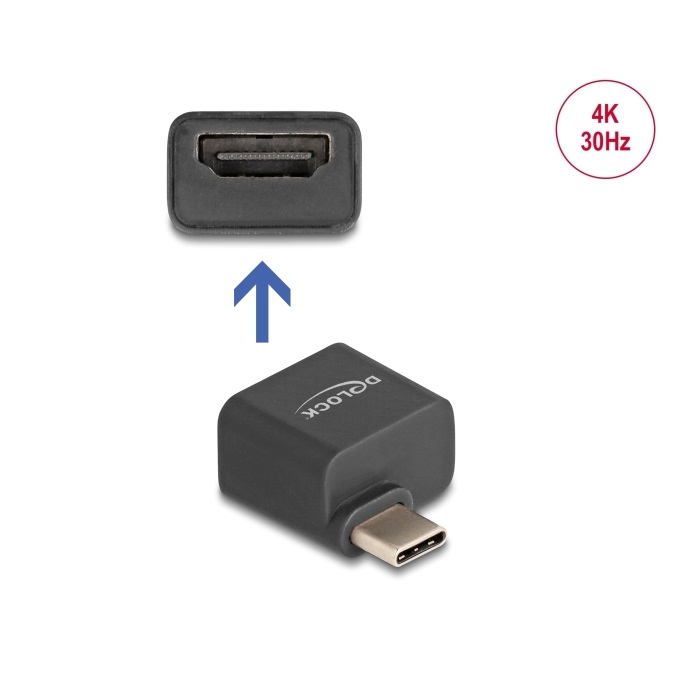 Delock Mini Adapter USB-C 3 > HDMI M/F 4K 30Hz (64256)