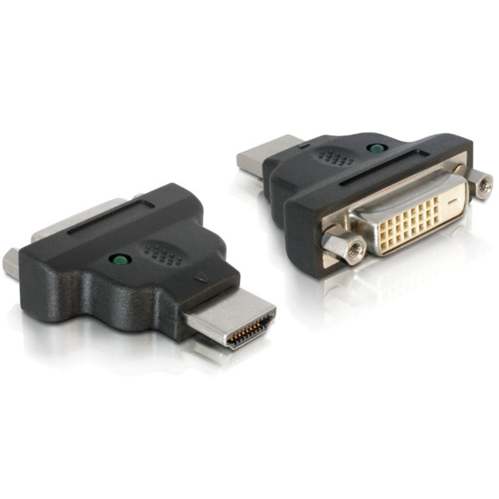 Delock Adapter HDMI > DVI-D M/F w/LED (65020)