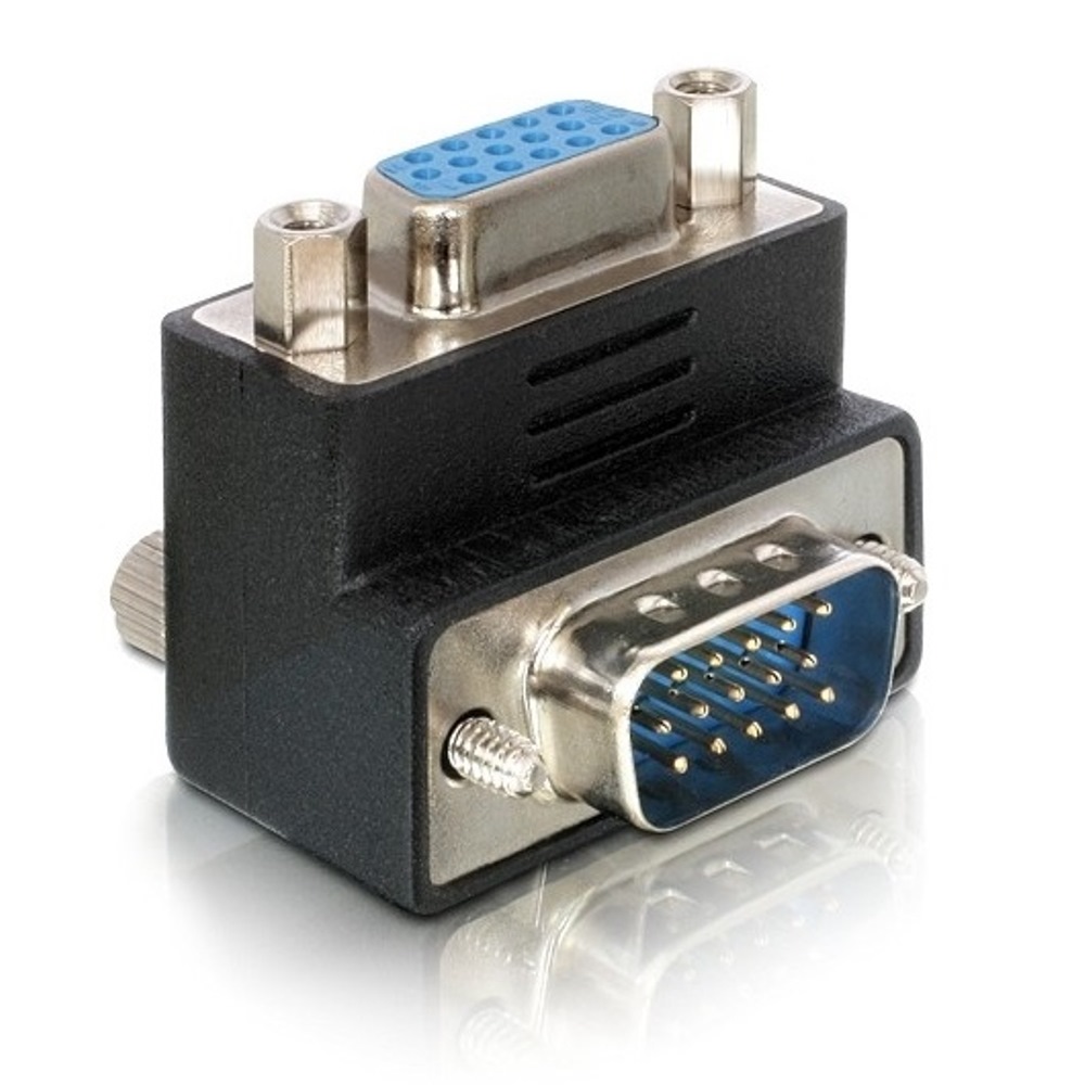 Delock VGA Adapter M/F 90° Αngled (65171)