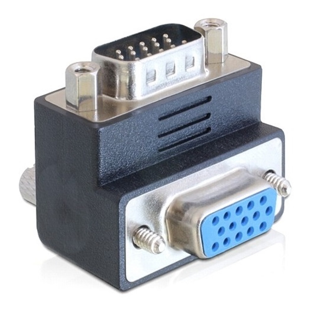 Delock VGA Adapter M/F 90° Αngled (65289)