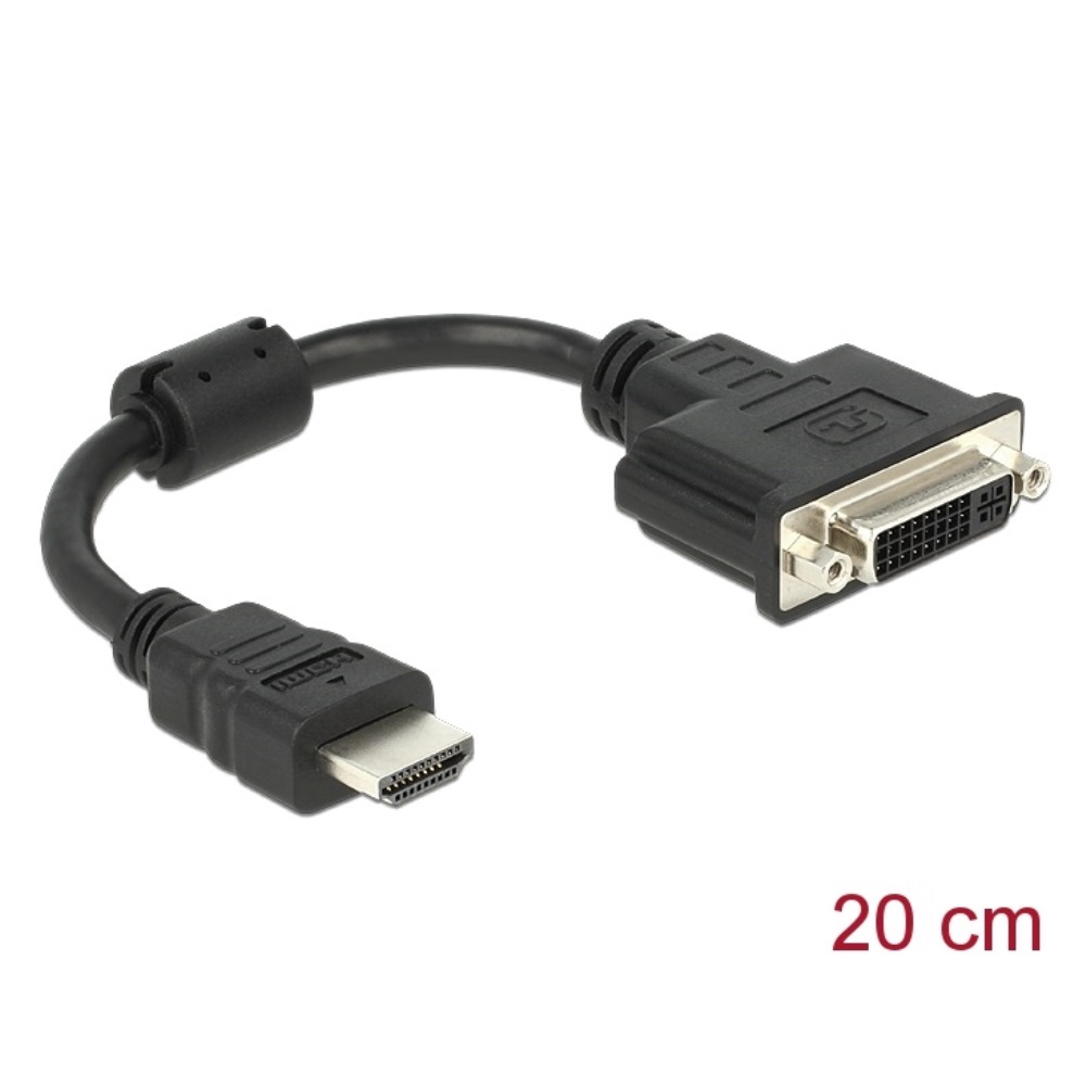 Delock Adapter HDMI-A > DVI-I M/F 20cm (65327)