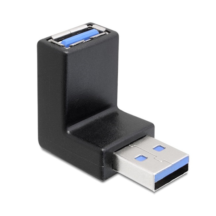 Delock Adapter USB-A 3.0 M/F 270° Angled Vertical (65340)