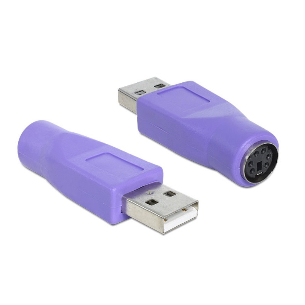 Delock Keyboard Adapter USB-A > Combo-PS/2 M/F (65461)