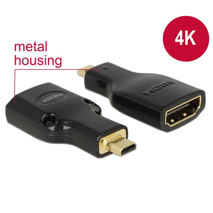 Delock Adapter HDMI > Micro HDMI F/M 4K (65664)