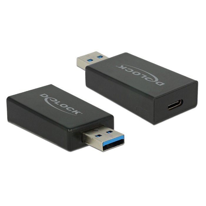 Delock Converter USB-A 3.1 > USB-C 3.1 M/F Active (65689)