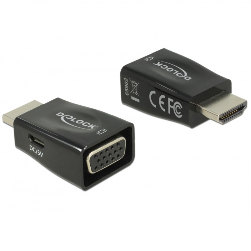 Delock Adapter HDMI-A > VGA M/F (65902)