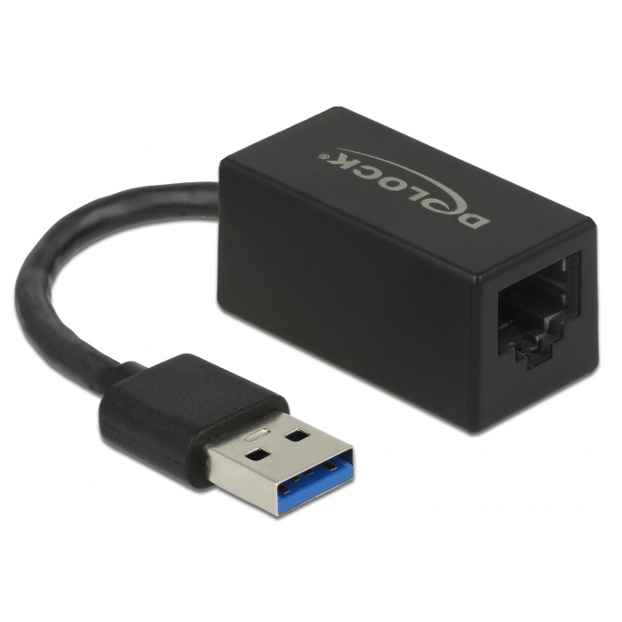 Delock Adapter USB-A 3.2 > Gigabit LAN 10/100/1000 Mb/s (66039)