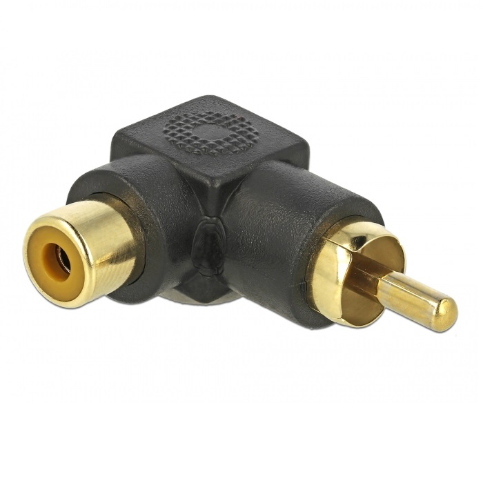 Delock Adapter RCA > RCA M/F 90° Αngled (66168)