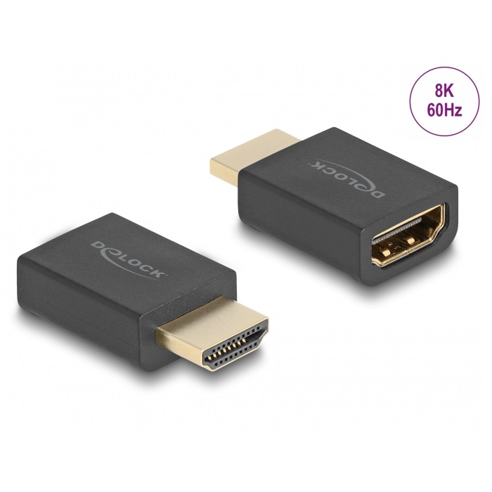 Delock Adapter HDMI 8K 60Hz M/F (66460)