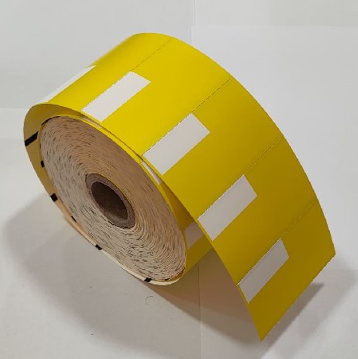 Καρτελάκι Θερμικό 70 x 38 mm ΚΙΤΡΙΝΟ - ΛΕΥΚΟ 170gr (1000τεμ)