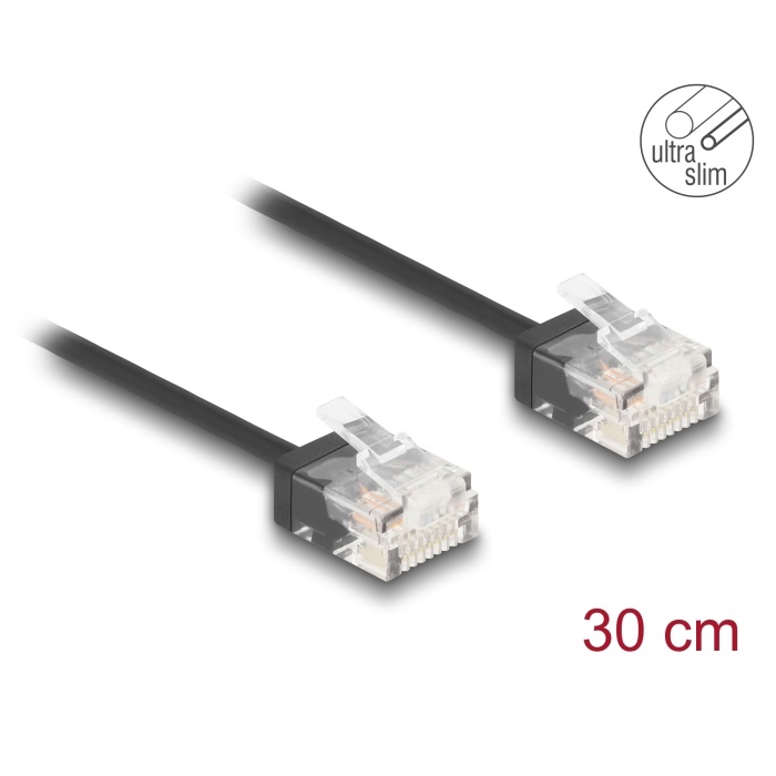 Delock Cable UTP Cat.6 Ultra Slim w/Short Plugs 0.3m (80369)