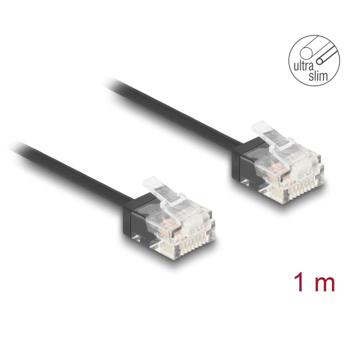 Delock Cable UTP Cat.6 Ultra Slim w/Short Plugs 1m (80371)