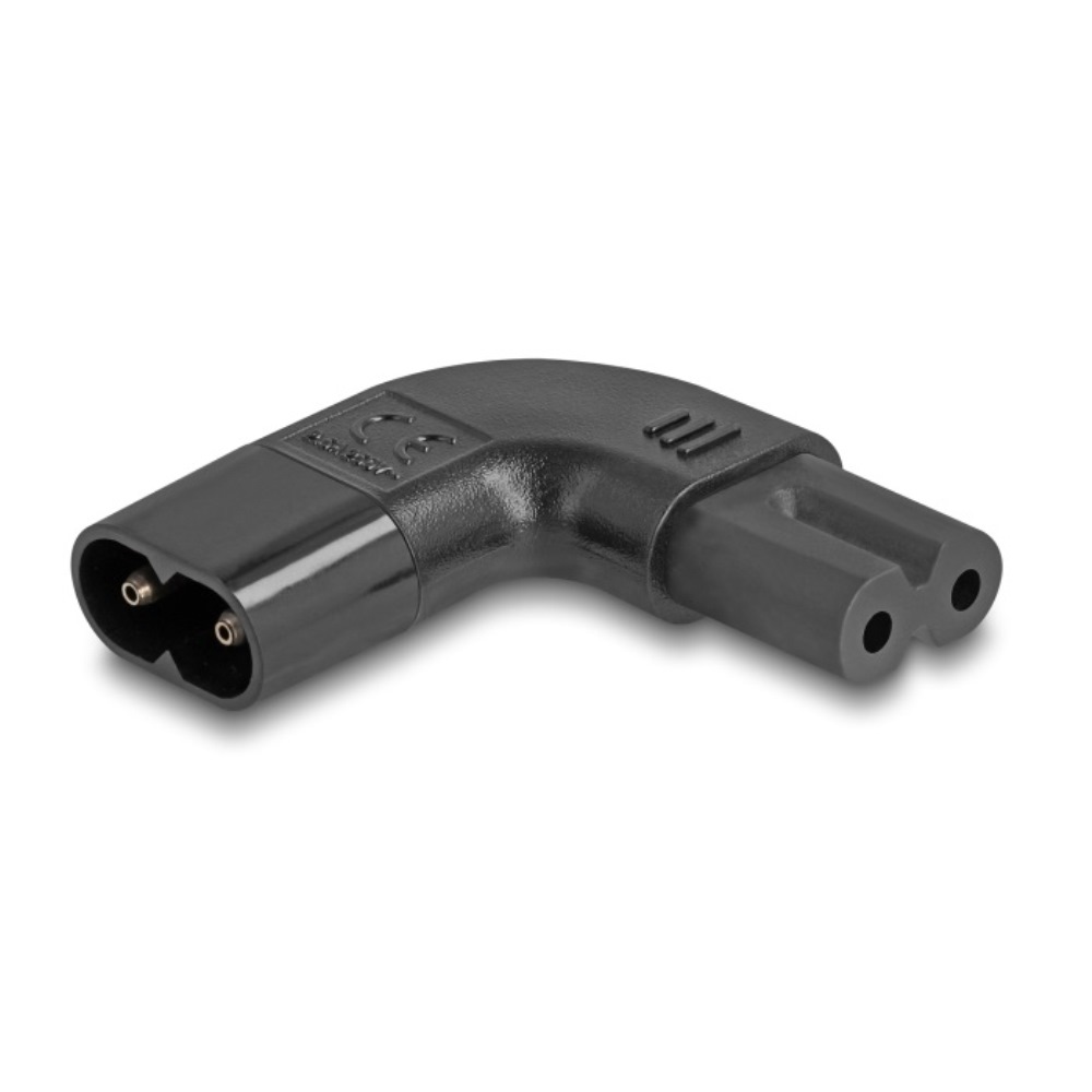 Delock Power Adapter C8 > C7 90° Left / Right Angled (80475)