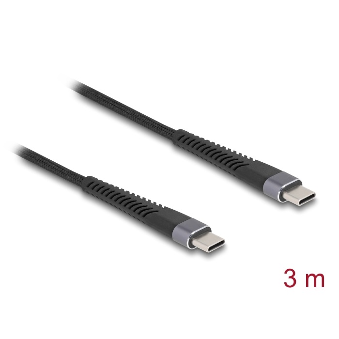 Delock Cable USB-C 2.0 w/Bend Protecion 3m (81126)