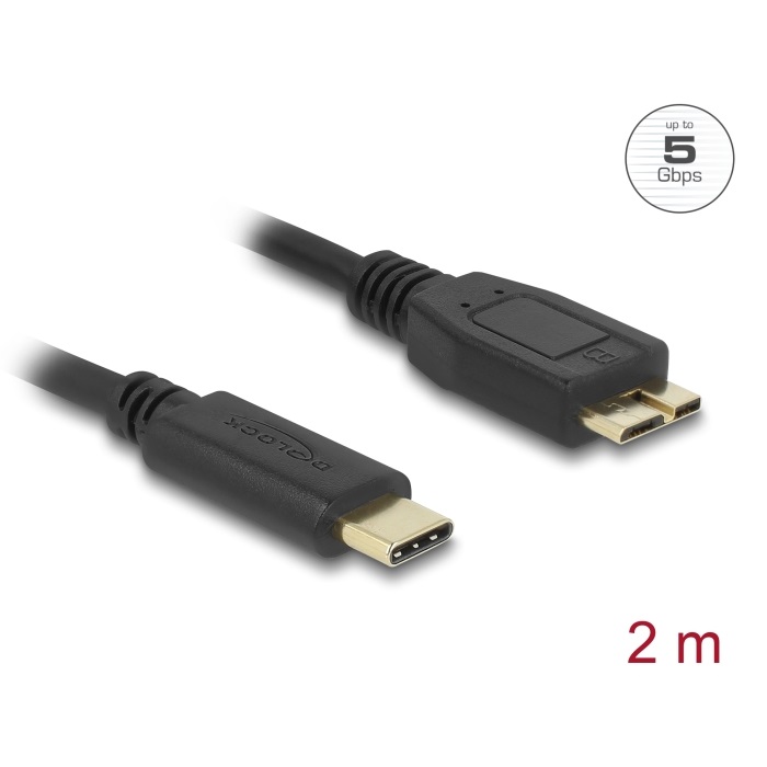 Delock USB-C 5Gbps Cable > USB Micro-B 2m (81160)