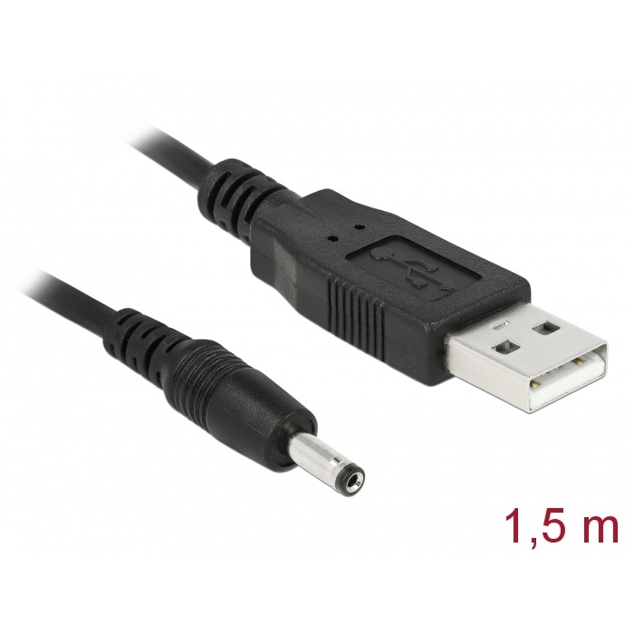 Delock USB Power Cable > DC 3.5 x 1.35 mm 1.5m (82377)