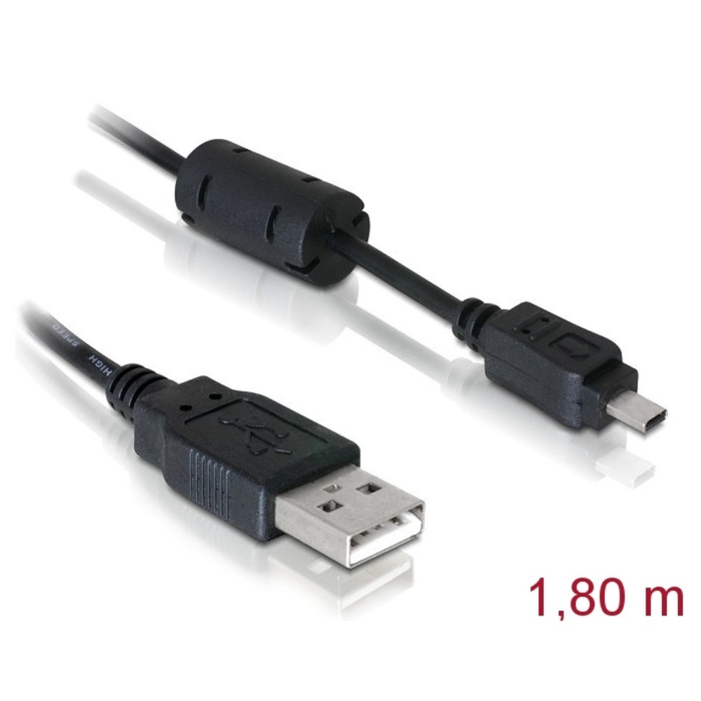 DeLock Nikon Camera Cable USB > 8pin UC-E6 1.83m (82414)