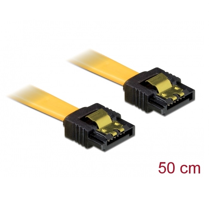 Delock Cable SATA 6Gb/s 50cm Yellow (82477)
