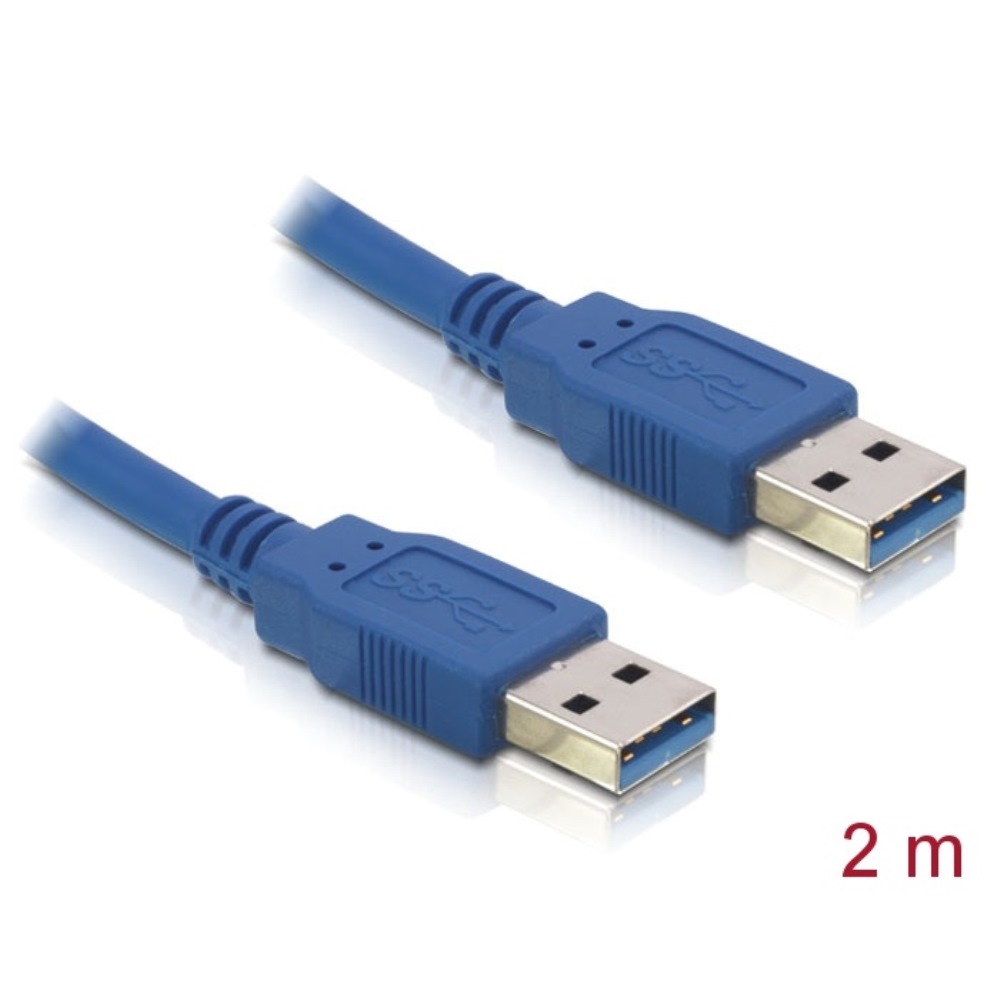 Delock USB-A 3.0 Data Cable M/M 2m Blue (82535)