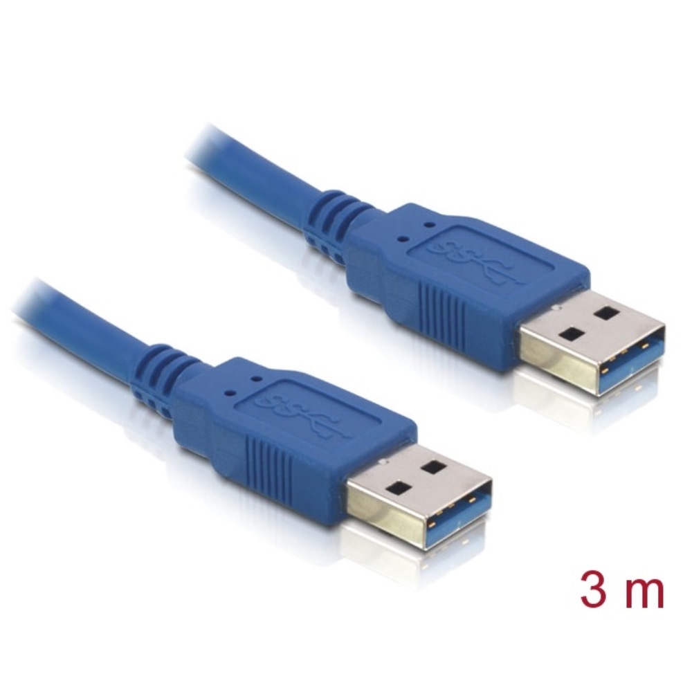 Delock USB-A 3.0 Data Cable M/M 3m Blue (82536)