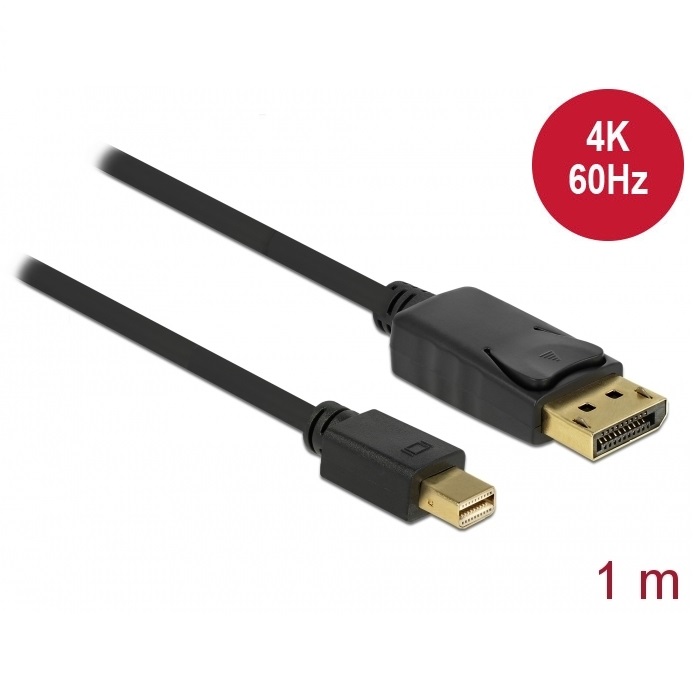 Delock Mini DisplayPort 1.2 > DisplayPort 4K 60Hz 1m (82698)