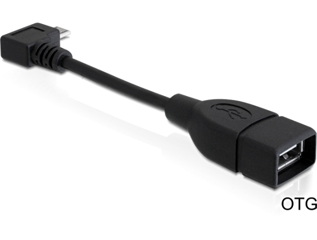 Delock Micro USB-B > USB-A 2.0 M/F OTG 11cm (83104)