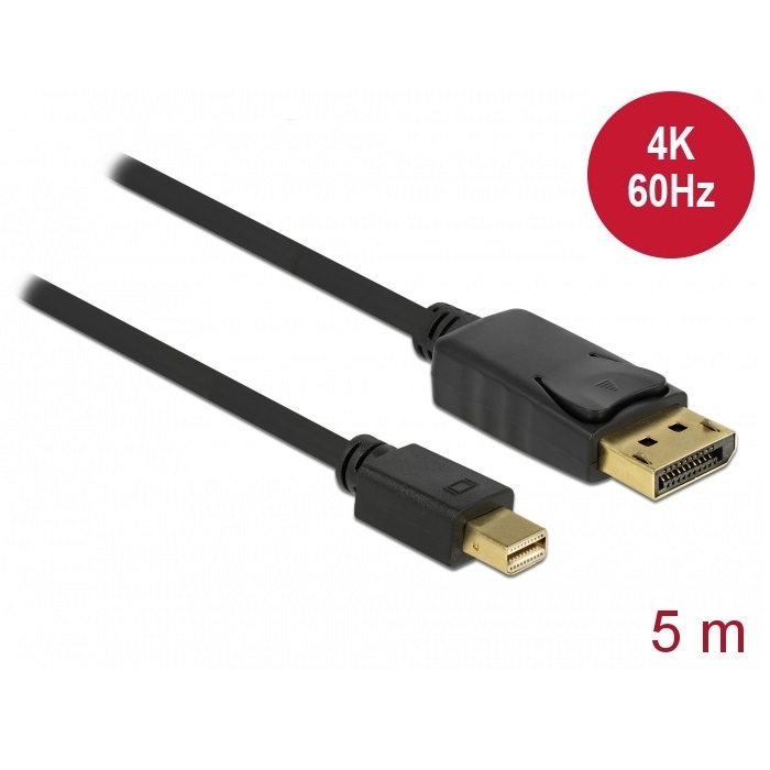Delock Mini DisplayPort 1.2 > DisplayPort 4K 60Hz 5m (83479)