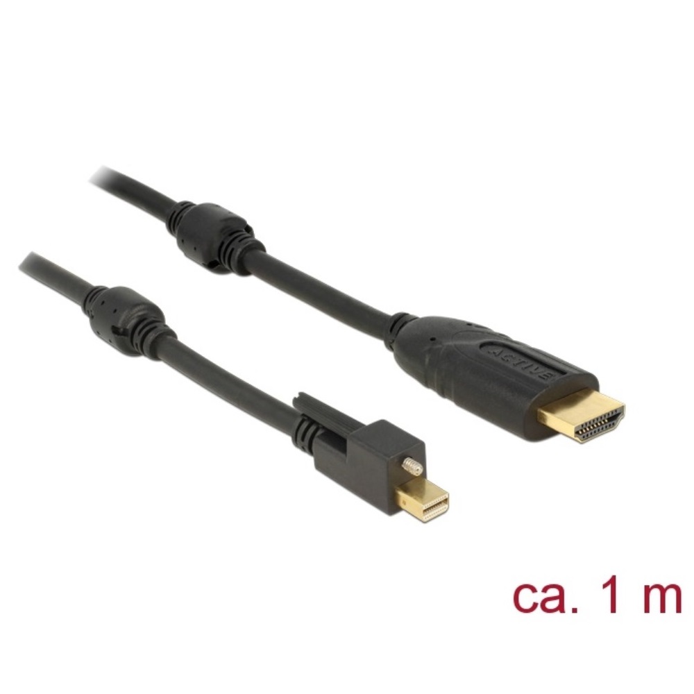 Delock Cable Mini DisplayPort 1.2 > HDMI 4K M/M 1m (83729)