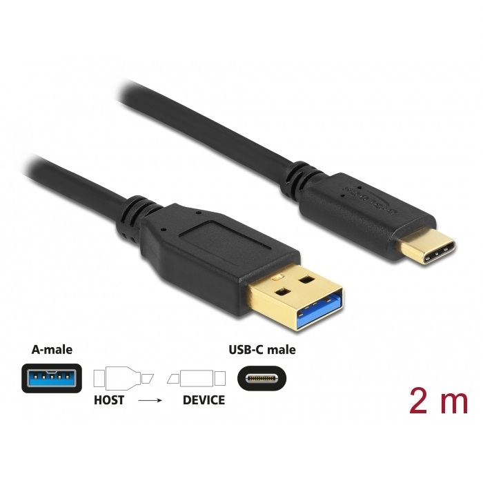 Delock Cable USB-C 3.2 > USB-A 3.2 2m (84004)
