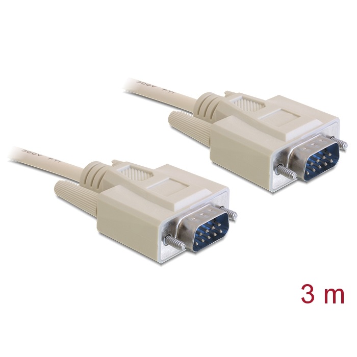 Delock Serial Cable RS-232 D-Sub9 M/M 3m (84228)