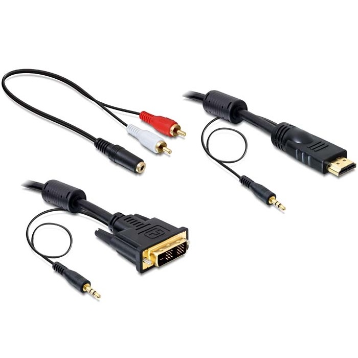 Delock Cable DVI-D > HDMI + Sound M/M 2m (84455)