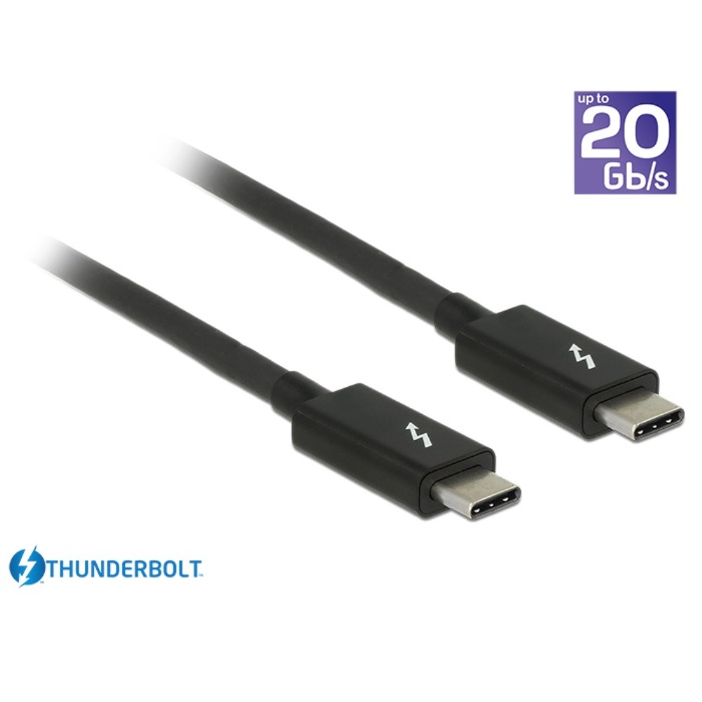 Delock Thunderbolt 3 20Gb/s USB C 3 Gen 2 Male 1m (84845)